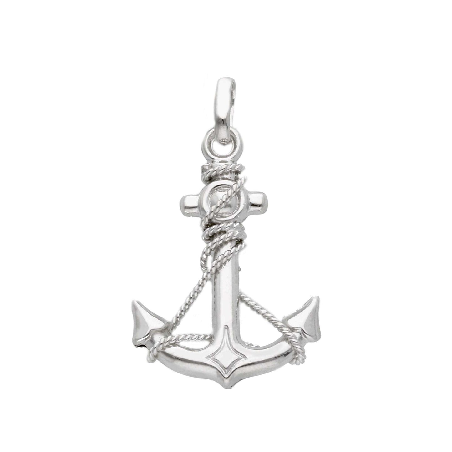 Ciondoli e pendenti Ciondolo in Oro 18k a forma di Ancora con corda nautica - Gioielli Pavan