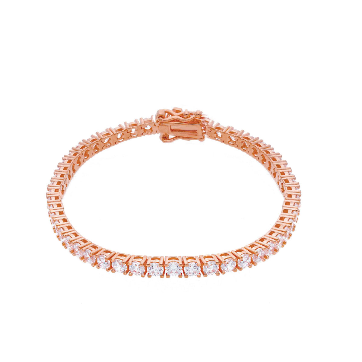 Bracciale tennis in argento con zirconi lunghezza fissa - articolo con varianti - Gioielli Pavan
