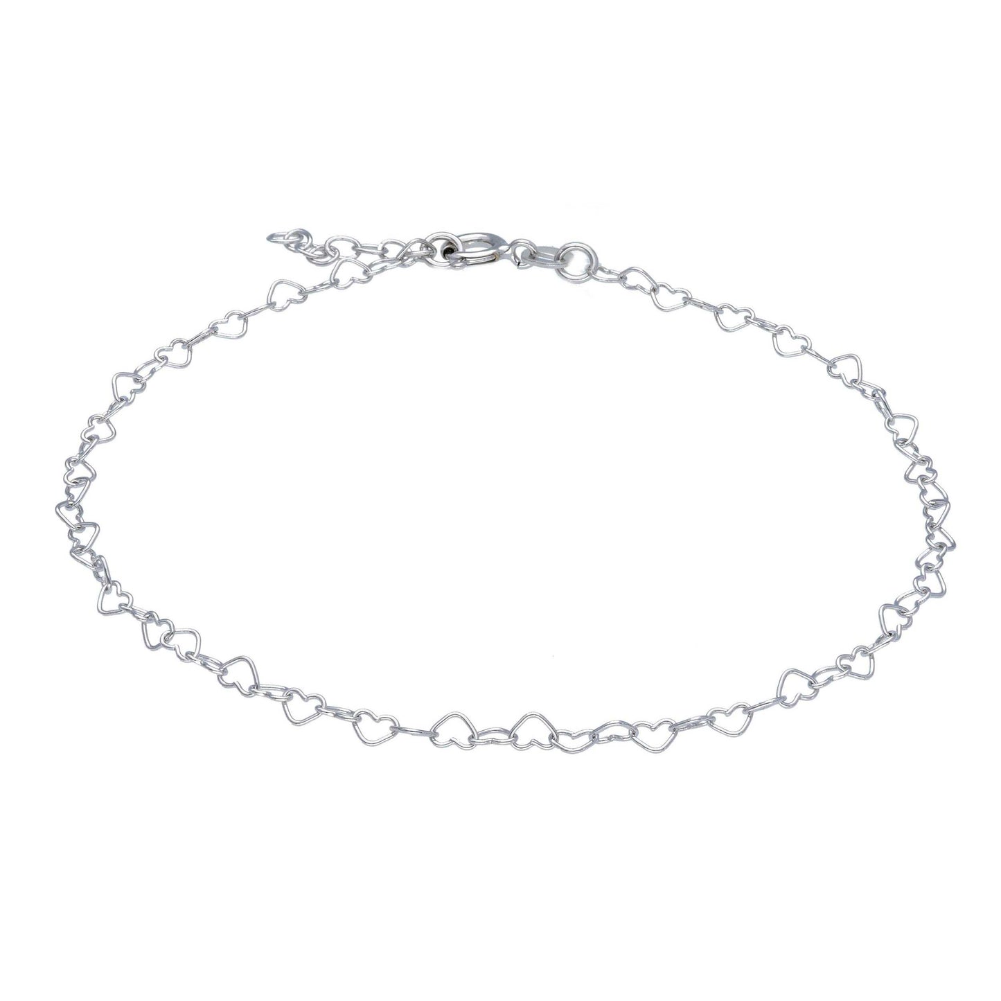 Cavigliera Cavigliera in argento maglia a cuoricini intrecciati - Gioielli Pavan