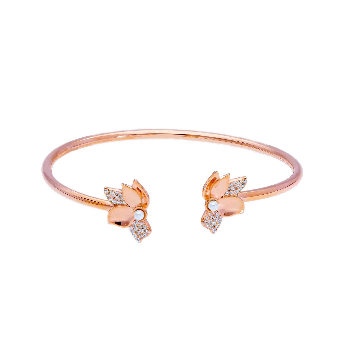 Bracciale Bracciale in argento dorato con zirconi e perle - Gioielli Pavan