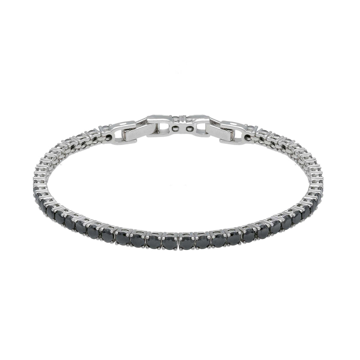 Bracciale tennis in argento con zirconi neri - articolo con varianti - Gioielli Pavan