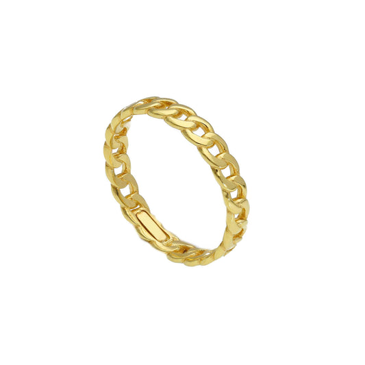 Anello Anello in oro fedina minimal maglia geometrica - Gioielli Pavan