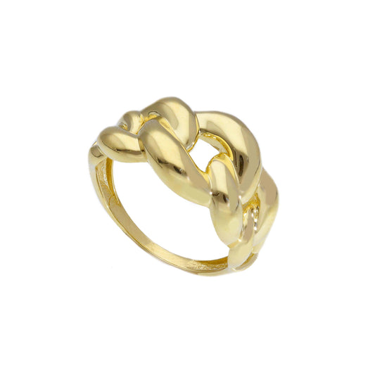 Anello Anello in oro fascia geometrica a maglie - Gioielli Pavan