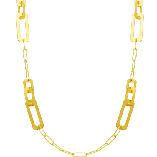 Collane Collana lunga in argento maglie geometriche rettangolari - Articolo con varianti - Gioielli Pavan