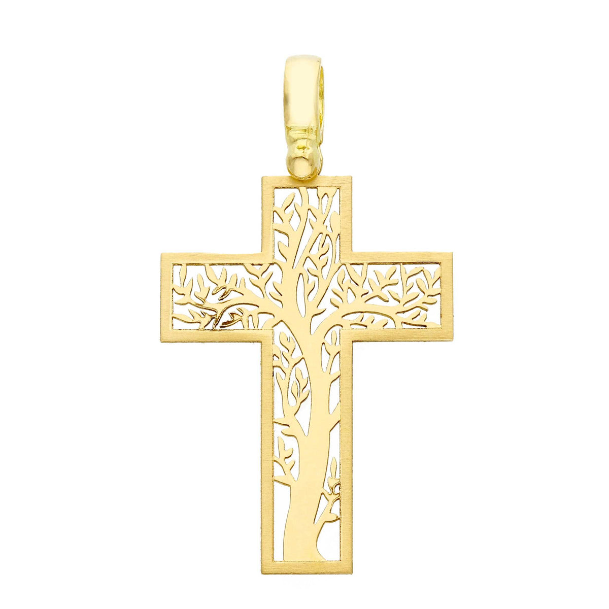 Ciondolo Croce Albero della Vita in Oro 18k - Articolo con varianti - Gioielli Pavan