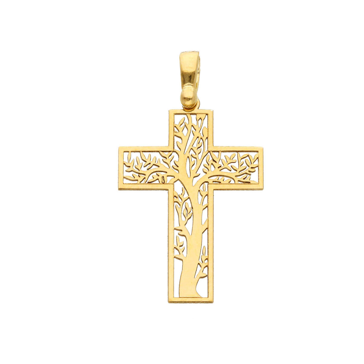 Ciondolo Croce Albero della Vita in Oro 18k - Articolo con varianti - Gioielli Pavan