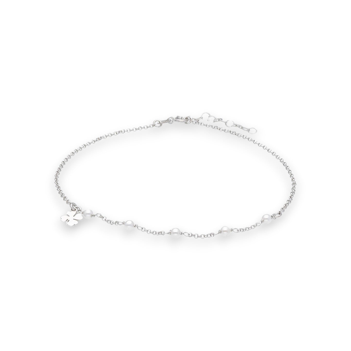 Cavigliera Cavigliera in argento con imitazione di perle - Gioielli Pavan