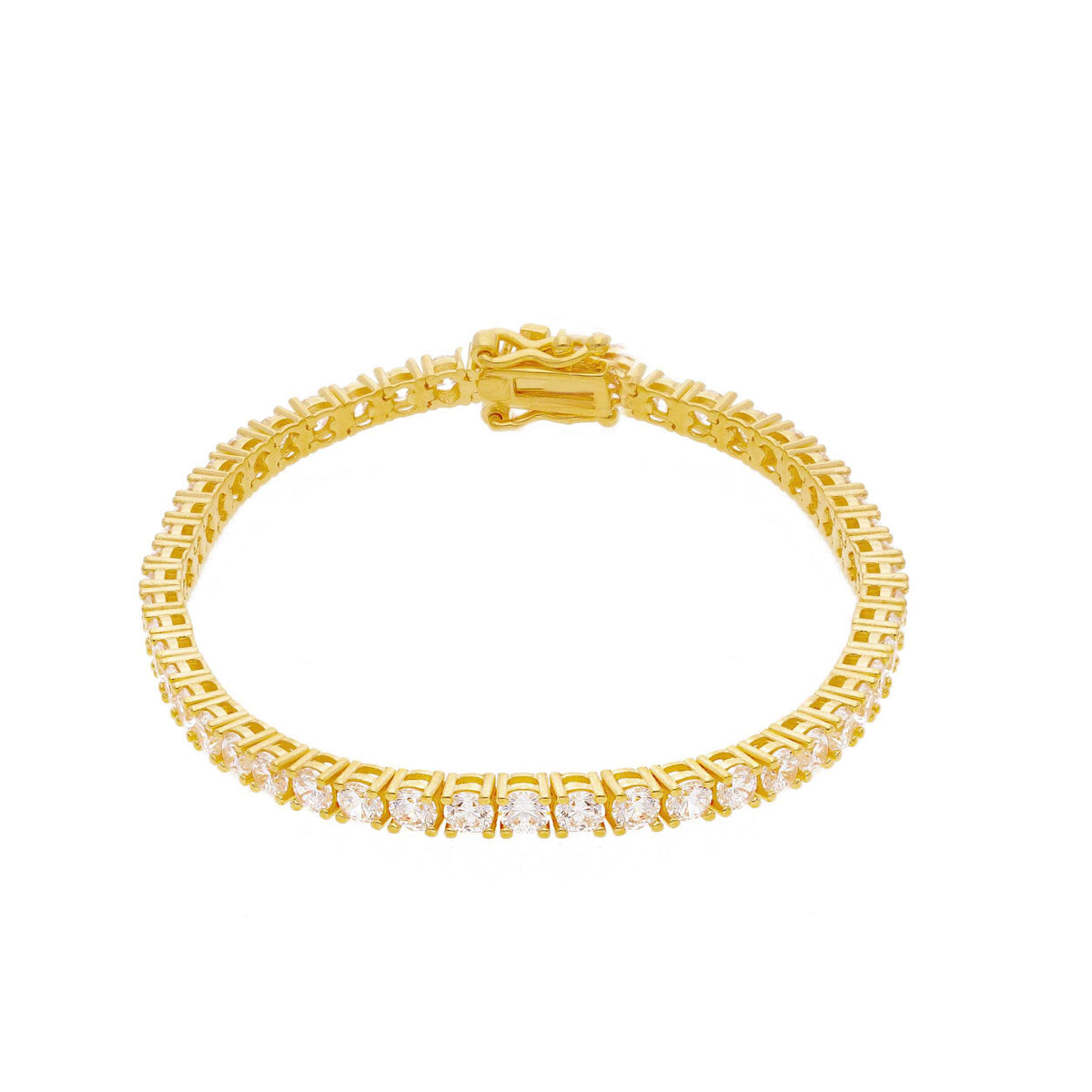 Bracciale tennis in argento con zirconi lunghezza fissa - articolo con varianti - Gioielli Pavan