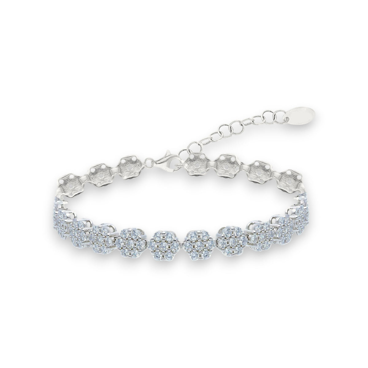 Bracciale in argento tennis con zirconi a pavé - Articolo con varianti - Gioielli Pavan