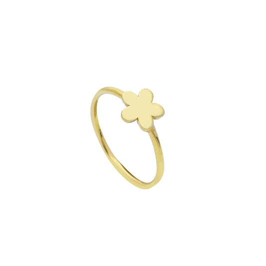 Anello Anello in oro fedina con fiorellino - Gioielli Pavan
