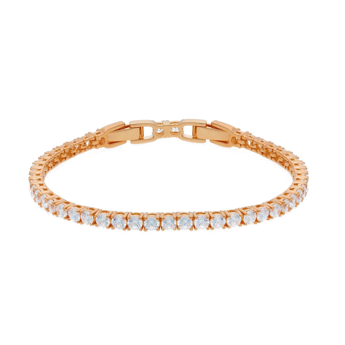 Bracciale Bracciale tennis in argento con zirconi sezione da 3mm lunghezza regolabile - articolo con varianti - Gioielli Pavan