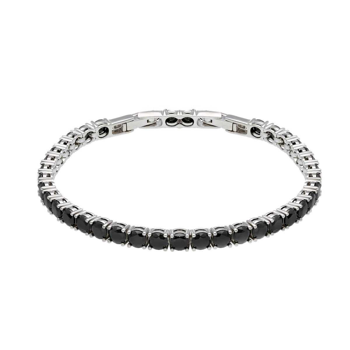 Bracciale tennis in argento con zirconi neri - articolo con varianti - Gioielli Pavan