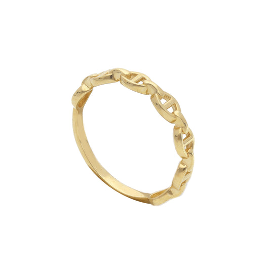 Anello Anello in oro fedina minimal maglia geometrica - Gioielli Pavan