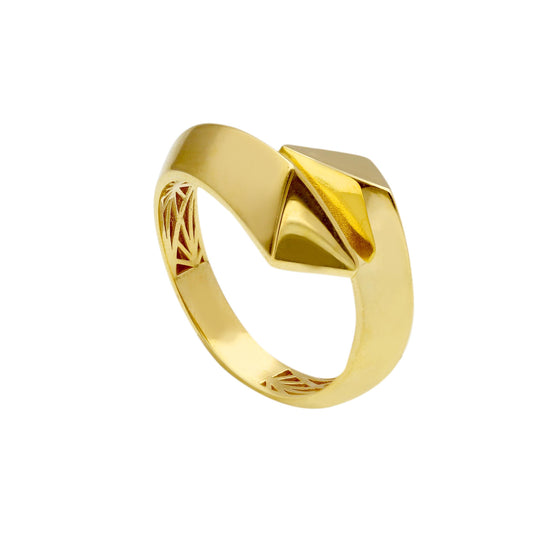 Anello Anello in oro fascia geometrica - Gioielli Pavan