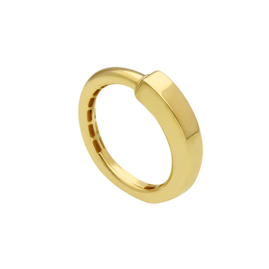 Anello Anello in oro fascia geometrica squadrata - Gioielli Pavan