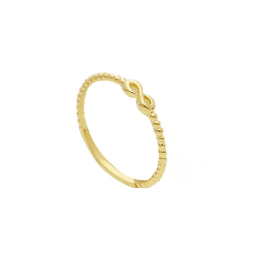 Anello Anello in oro fedina con infinito - Gioielli Pavan