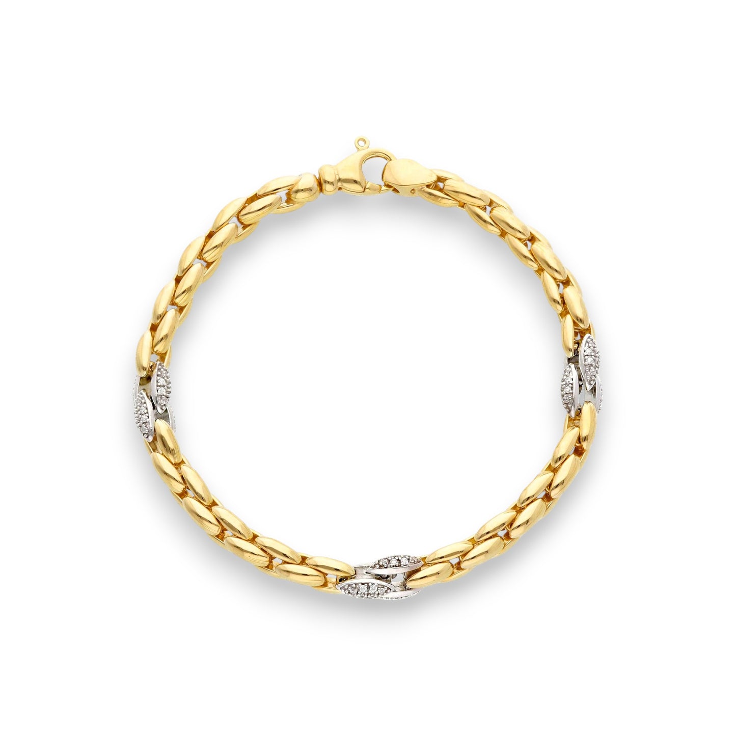 Bracciale Bracciale in argento maglia tubolare elementi ovali - Articolo con varianti - Gioielli Pavan