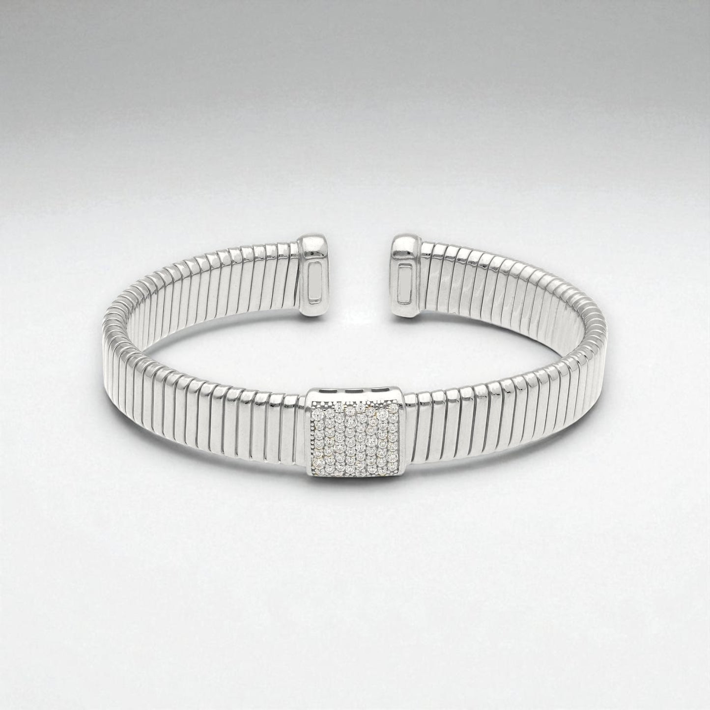 Bracciale Bracciale in argento maglia tubo gas semi rigido - Gioielli Pavan