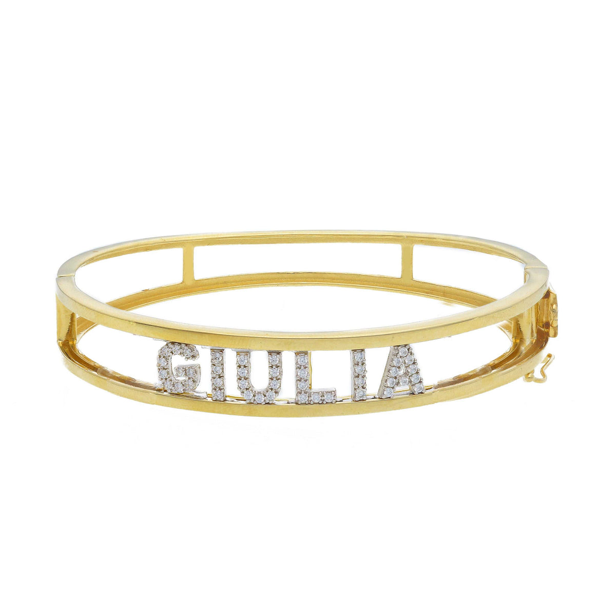 Bracciale in argento con nome personalizzabile rigido - Articolo con varianti - Gioielli Pavan
