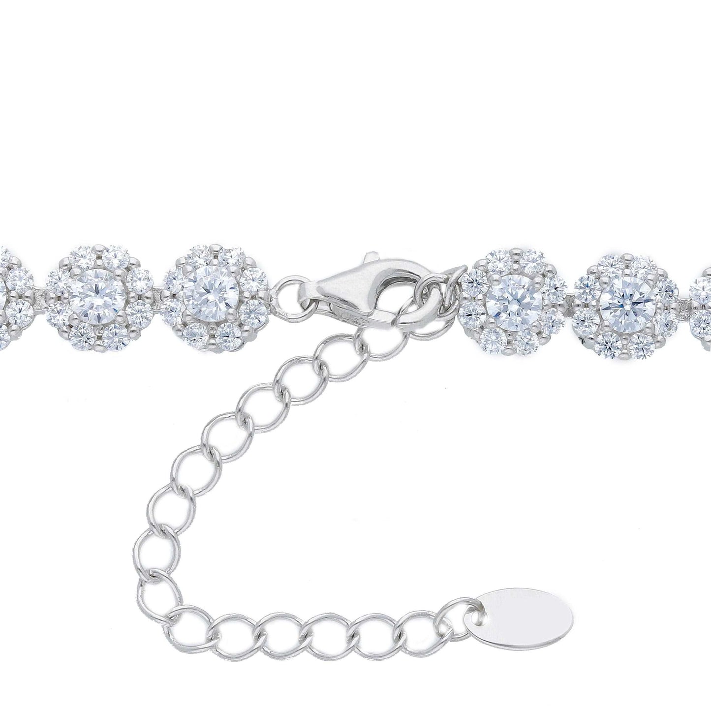 Girocollo Girocollo in argento tennis con zirconi a pavé - Articolo con varianti - Gioielli Pavan