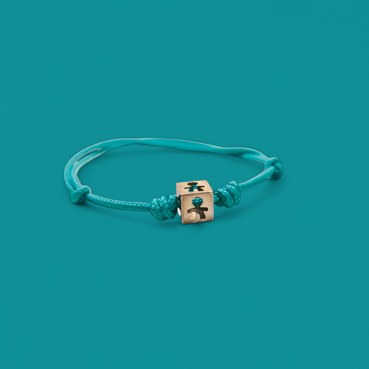 Bracciale Braccialetto LeBebè cubo bimbo traforato - Gioielli Pavan