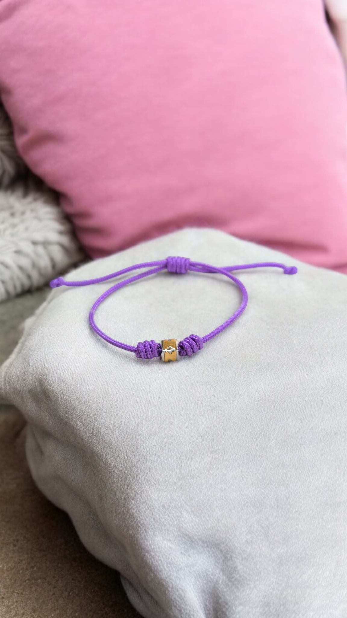 Bracciali Braccialetto Dado lettera N acciaio e oro - Gioielli Pavan