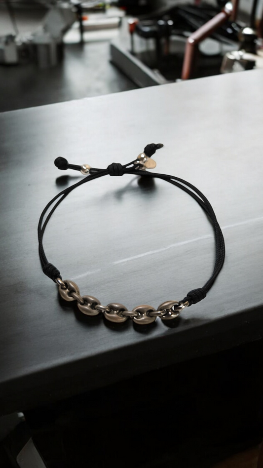 Bracciale Bracciale maglia marina brunita e sagola - Gioielli Pavan