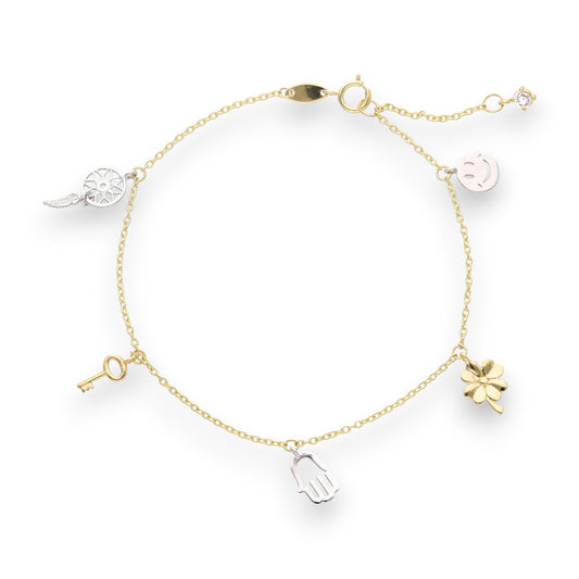 Bracciale Bracciale in oro con elementi pendenti - Gioielli Pavan