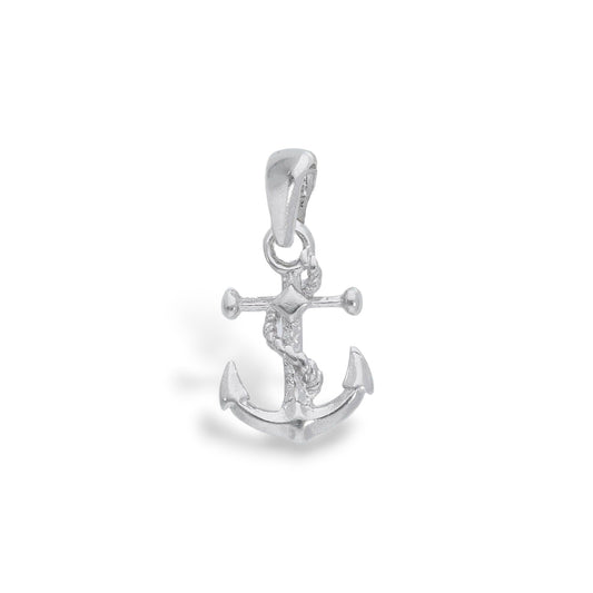 Ciondoli e pendenti Ciondolo in argento Ancora con corda nautica - Gioielli Pavan