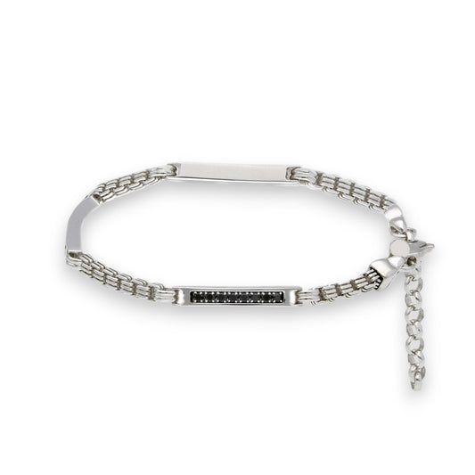 Bracciale Bracciale in argento barrette con zirconi - Gioielli Pavan