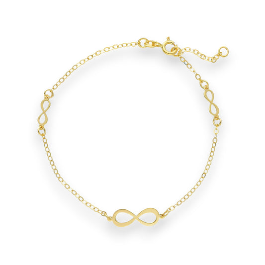 Bracciale Bracciale in oro Infinito bianco o giallo - Gioielli Pavan
