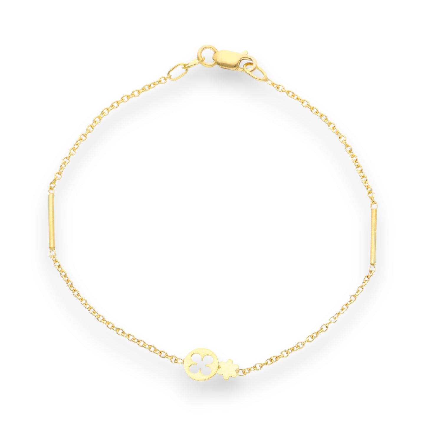 Bracciale Bracciale in oro con Quadrifogli centrali - Gioielli Pavan