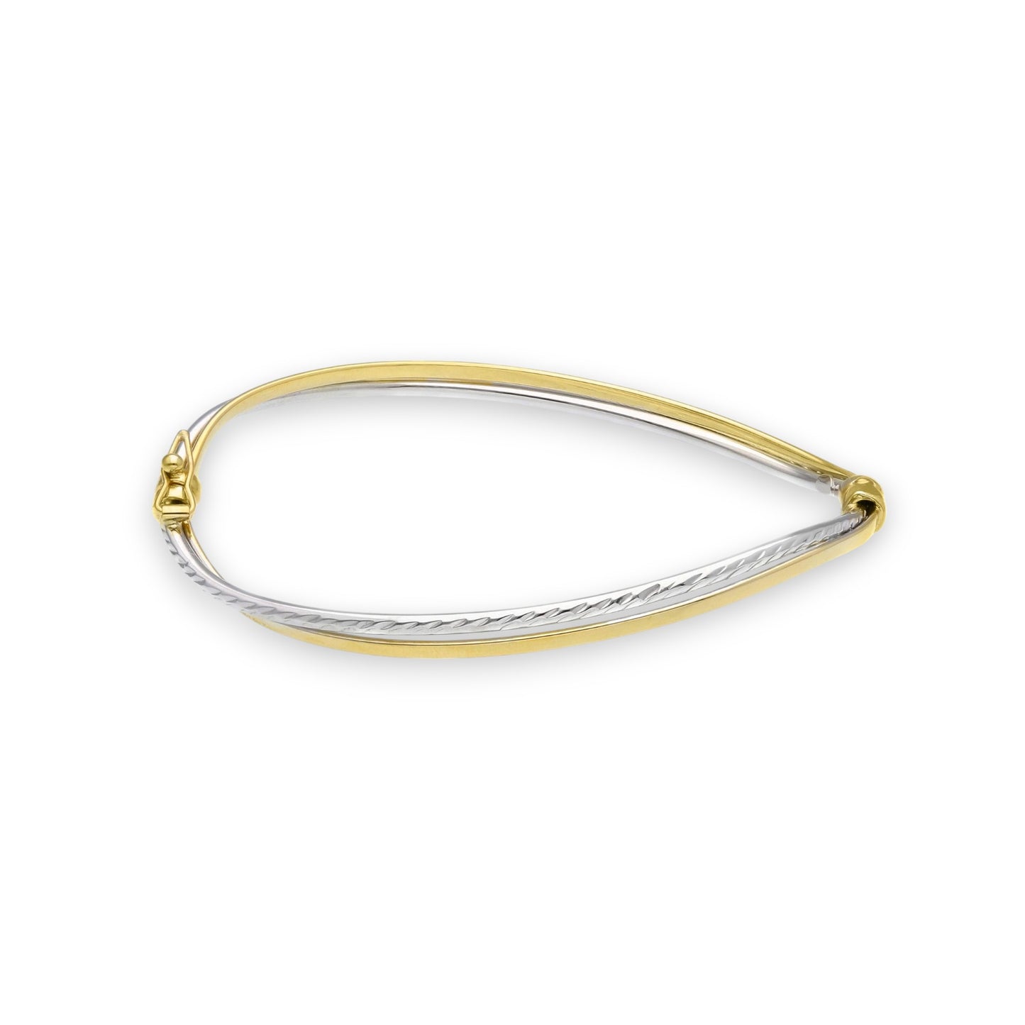 Bracciale Bracciale in oro rigido a onde due colori - Gioielli Pavan