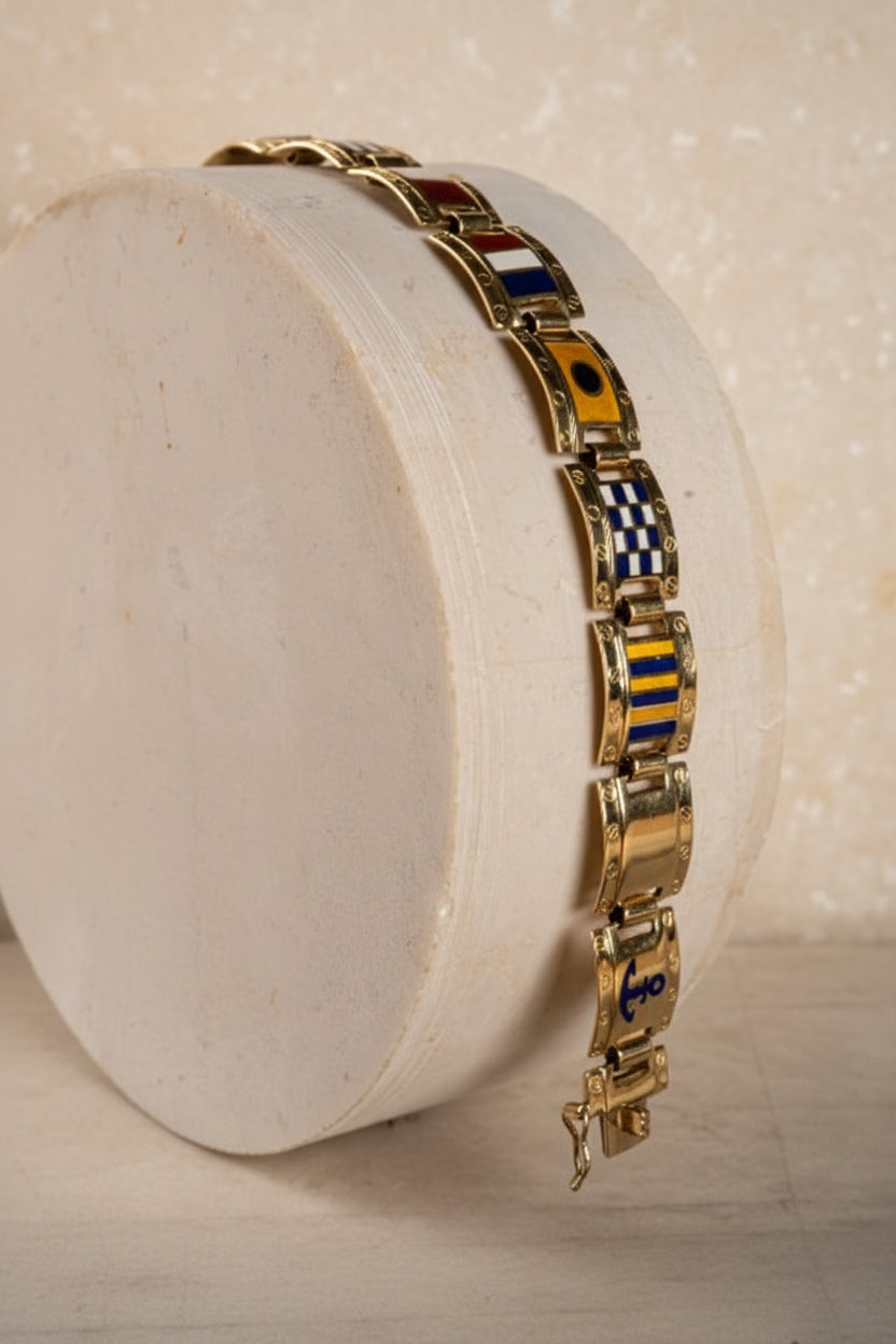 Gioielli Pavan Bracciale bandiere nautiche artigianale 6