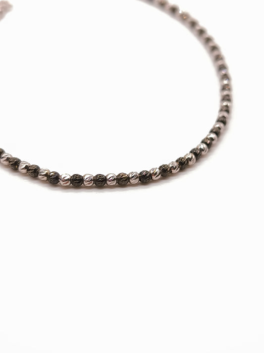 Bracciali Braccialetto oro bianco nero palline - Gioielli Pavan