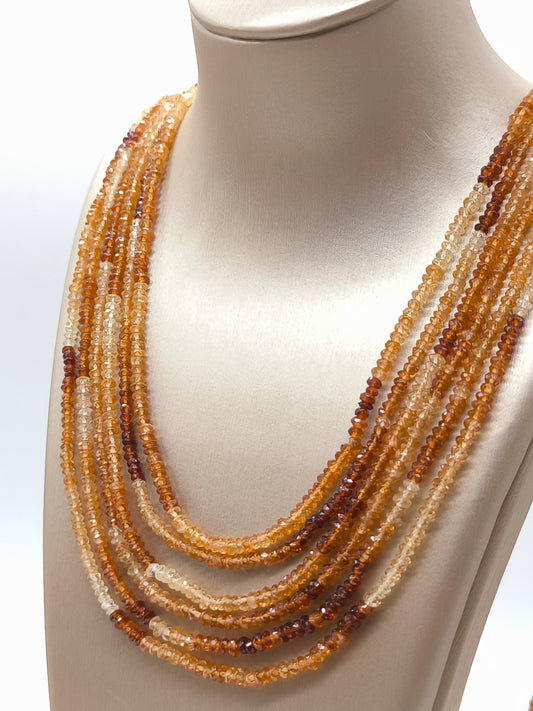 Collane Collana lunga in oro con Grossularia - Gioielli Pavan