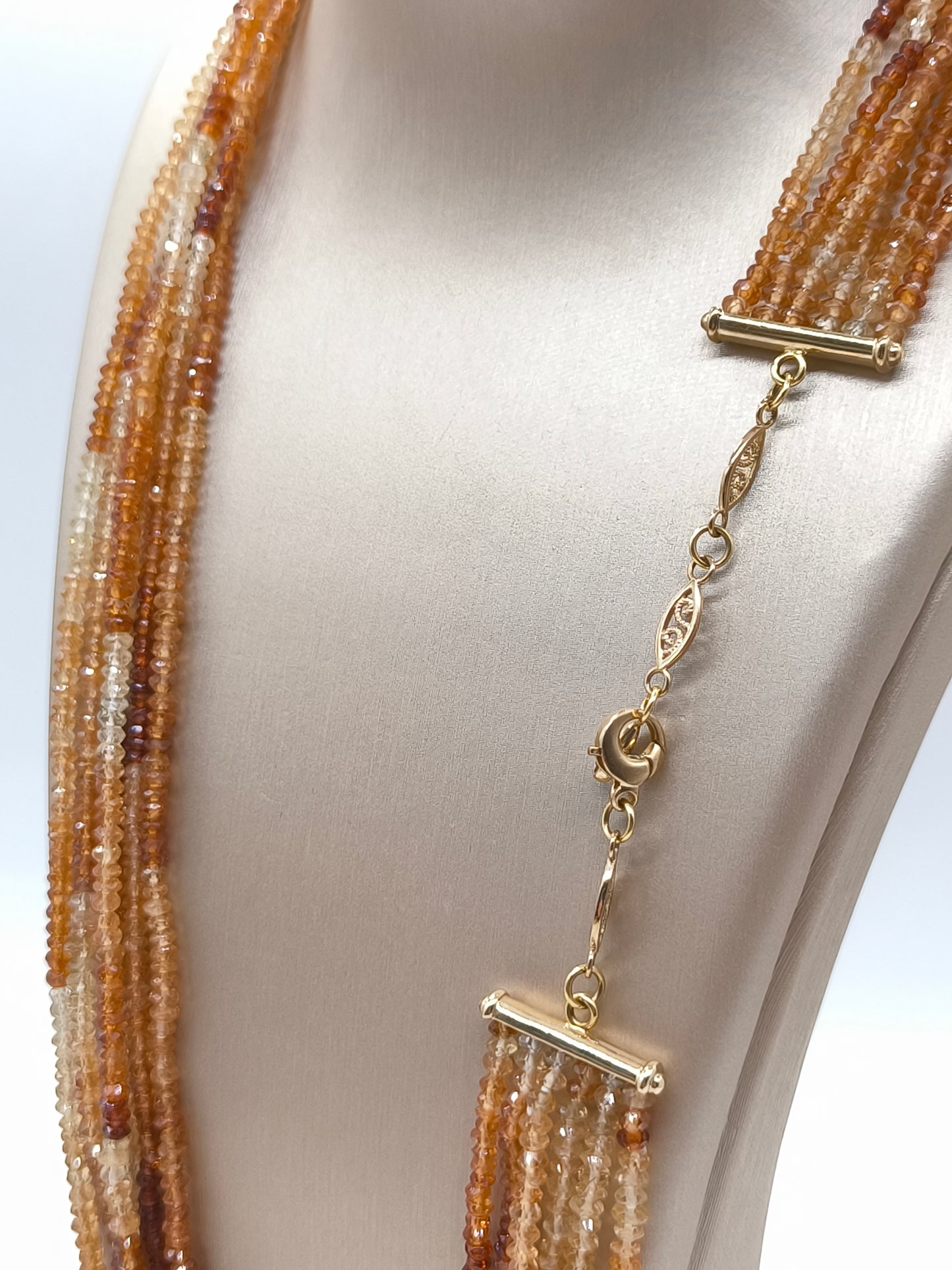 Collane Collana lunga in oro con Grossularia - Gioielli Pavan