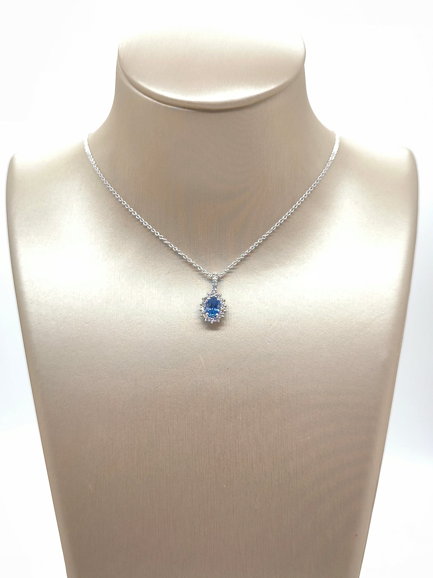 Girocollo Girocollo in oro con zaffiro e diamanti - Gioielli Pavan