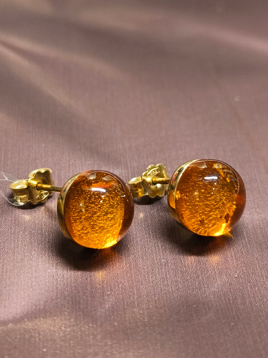 Orecchini Orecchini in oro con Ambra a lobo - Gioielli Pavan