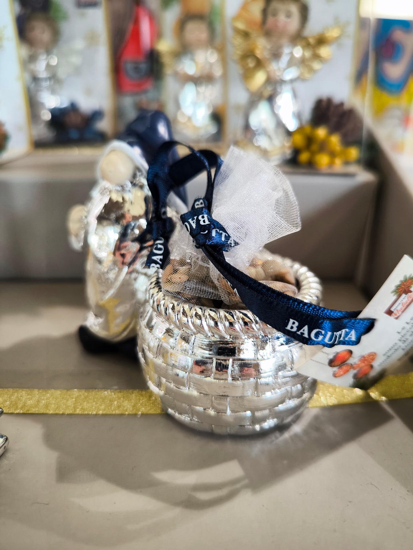 soprammobili Gnomo con lenticchie blu - Gioielli Pavan