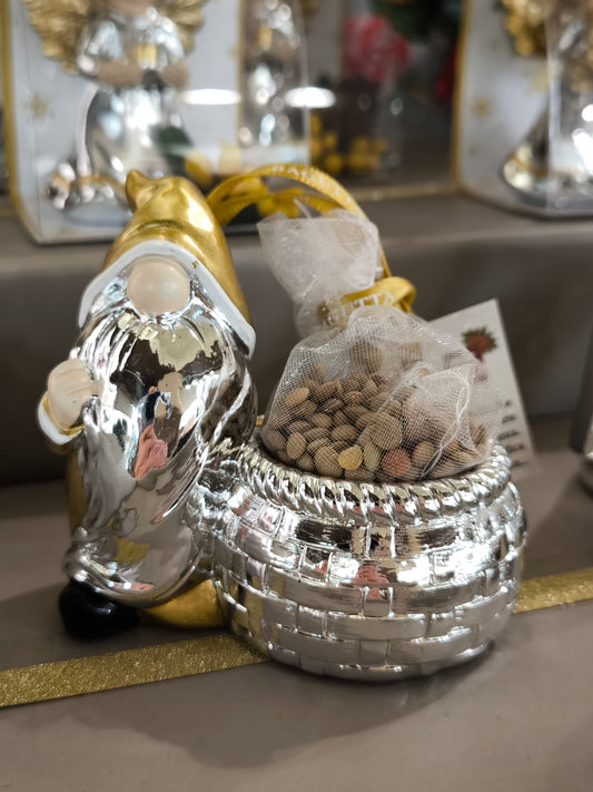 soprammobile Gnomo con lenticchie oro - Gioielli Pavan