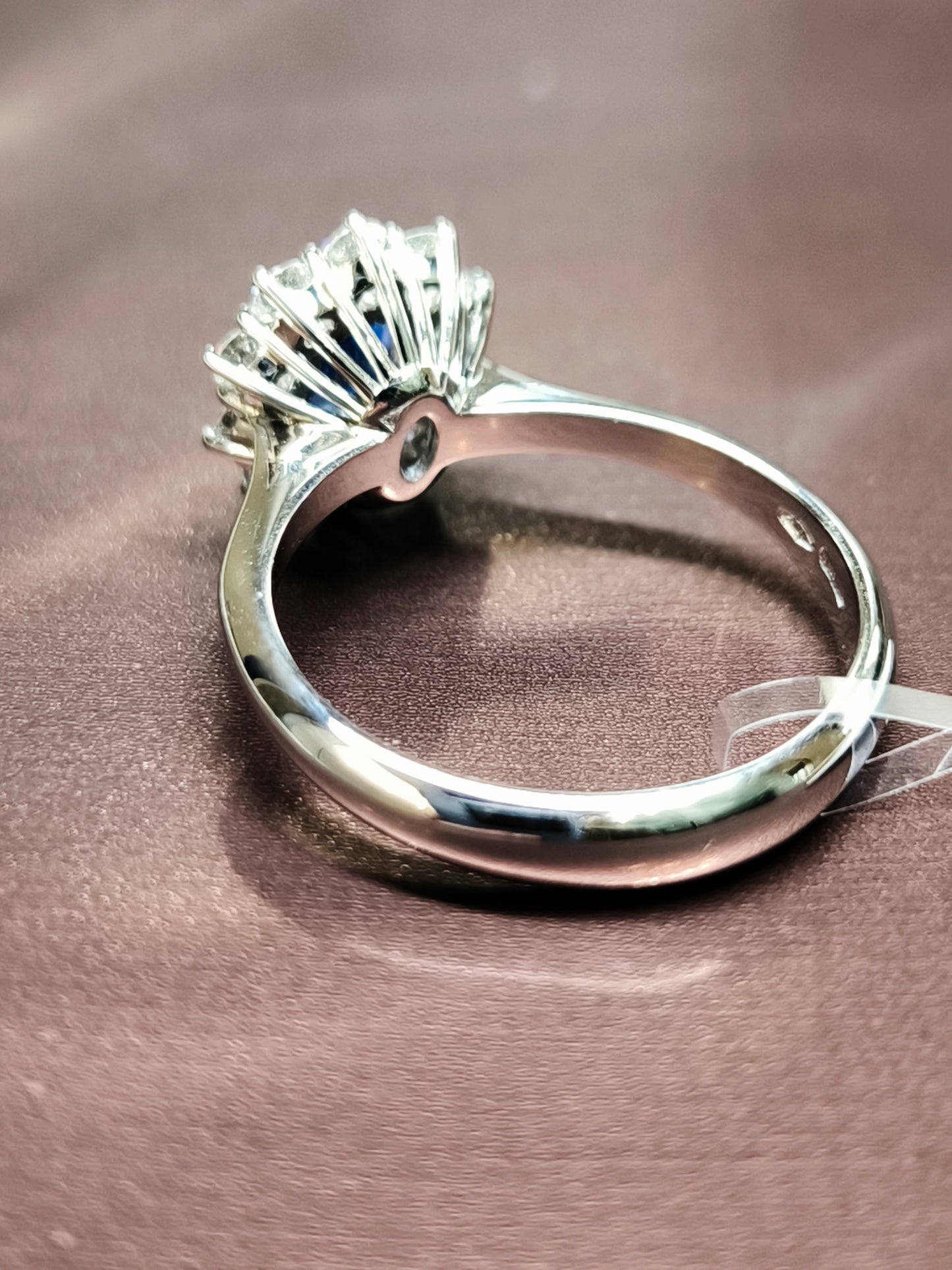 Anelli Anello in oro con diamanti e Zaffiro - Gioielli Pavan