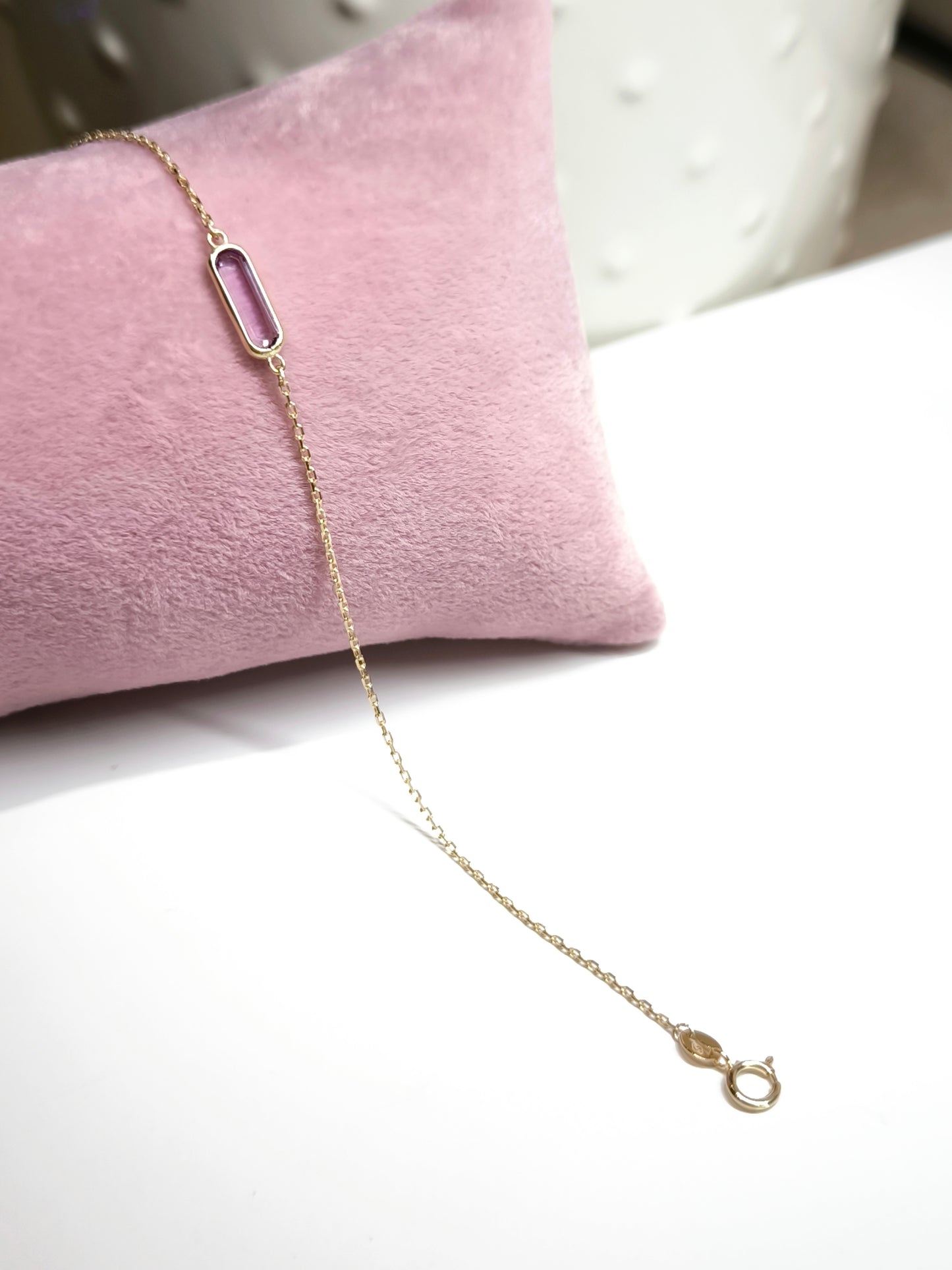 Bracciale in oro 9kt con ametista - Gioielli Pavan