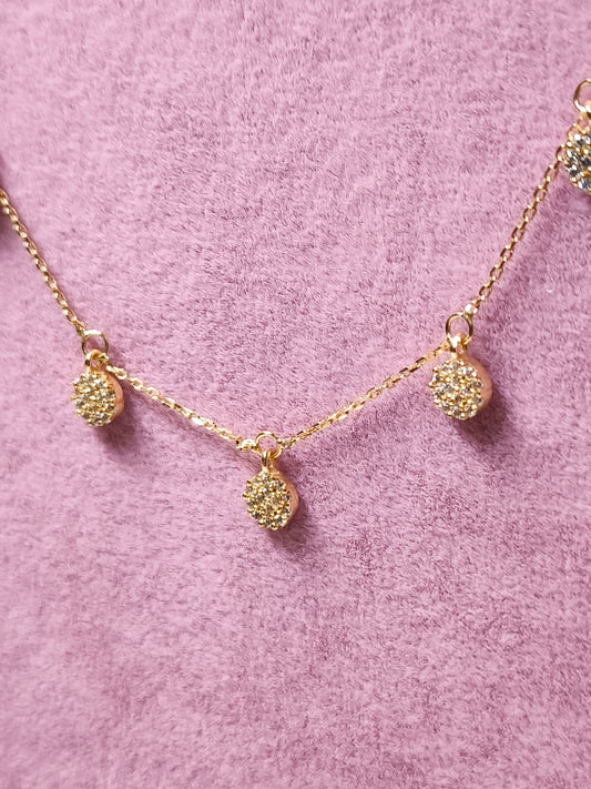 Girocollo Girocollo in oro 9kt con pavé di zirconi - Gioielli Pavan