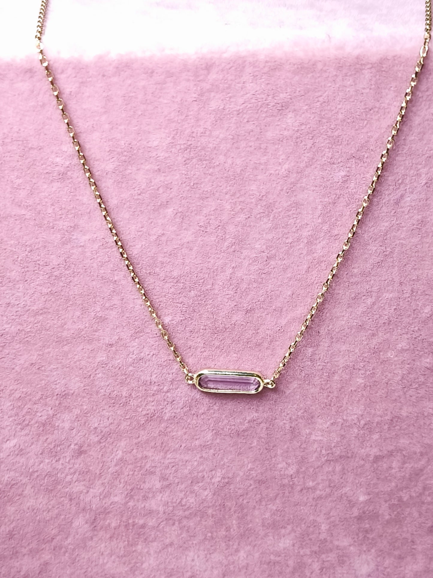 Girocollo Girocollo in oro 9kt con ametista - Gioielli Pavan