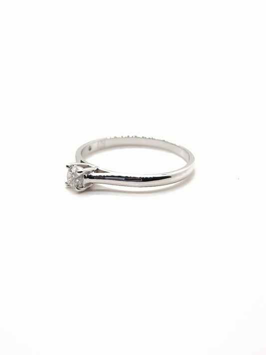Anello Anello in oro solitario con diamante 0,15ct - Gioielli Pavan