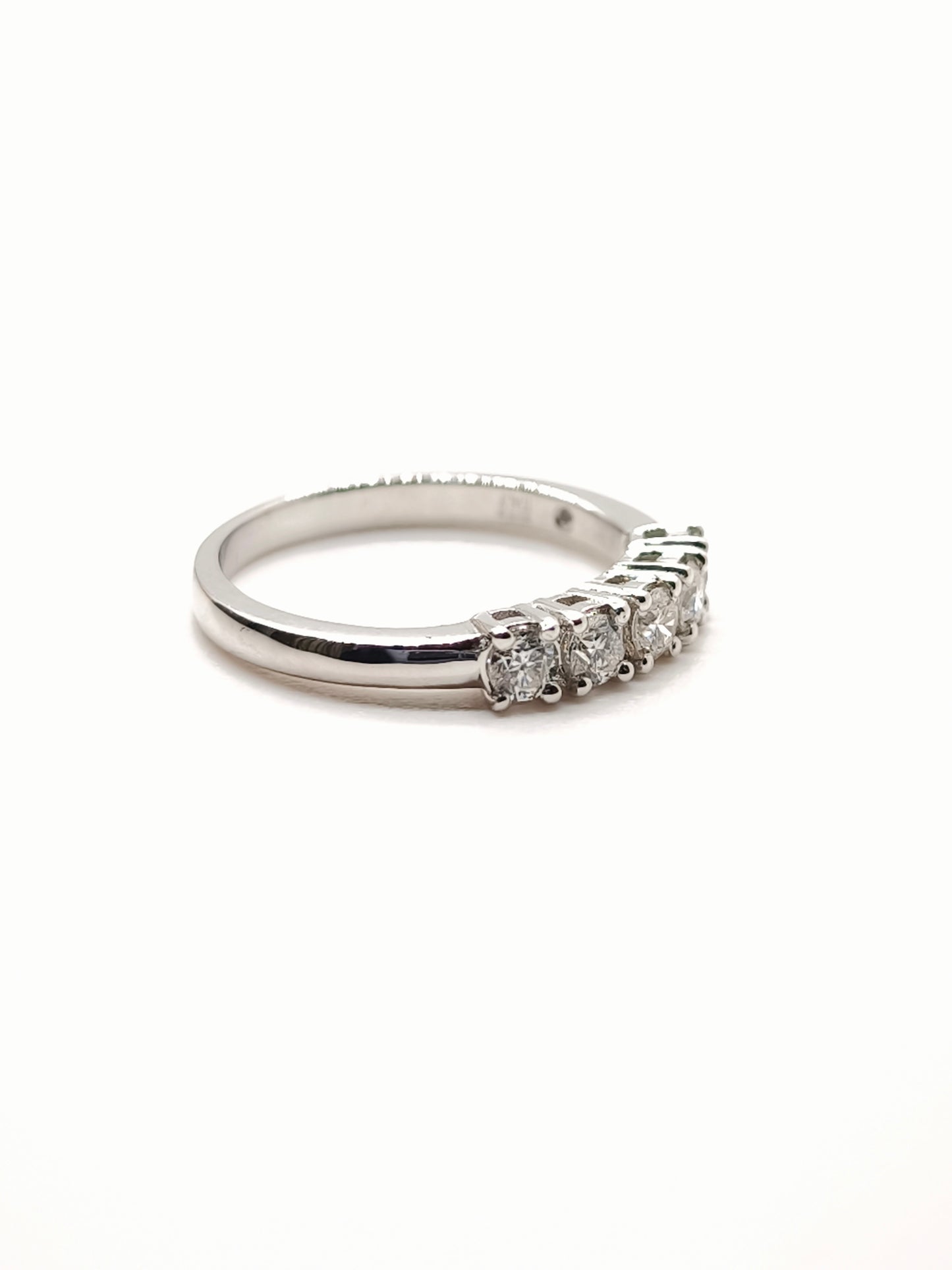 Anello Anello in oro mezza fede con diamanti 0,50ct - Gioielli Pavan