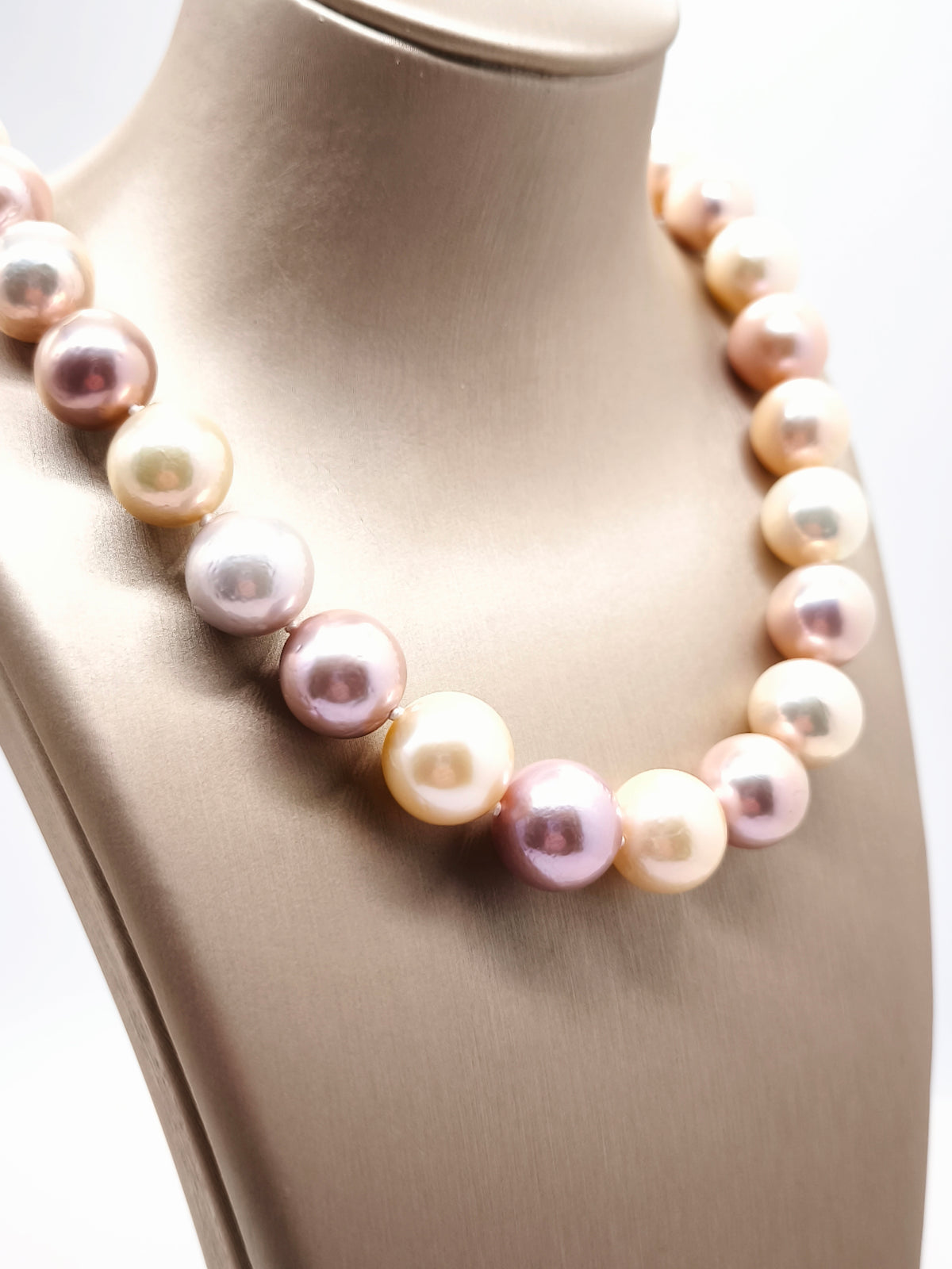 Girocollo in oro con perle d'acqua dolce mutlicolor - Gioielli Pavan