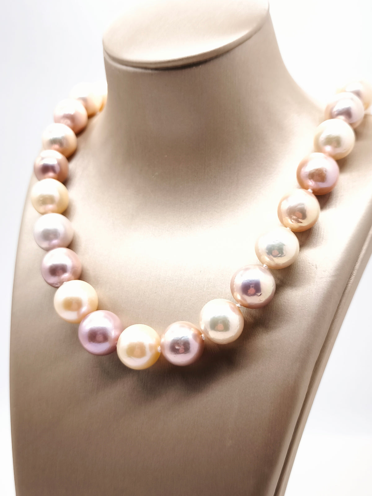 Girocollo in oro con perle d'acqua dolce mutlicolor - Gioielli Pavan