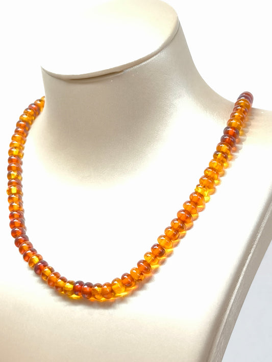 Girocollo Girocollo elastico con Ambra dominicana - Gioielli Pavan